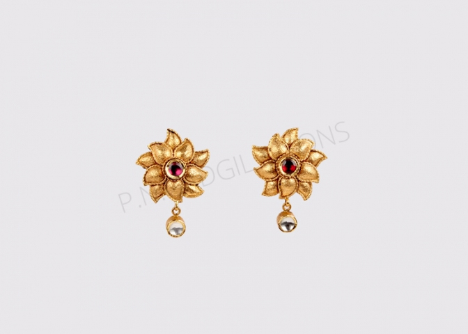 2 Gram Gold Best Gold Plated Alloy Brass Earrings ,Look like real gold  design ,Precious Latest
