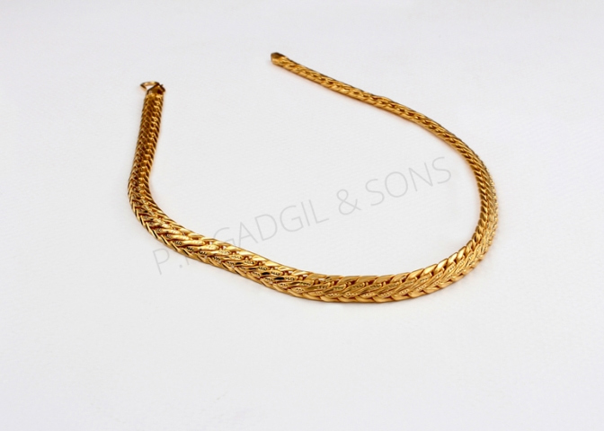 18 K 10.430 G Golden Men Gold Chain at Rs 55232/piece in Varanasi | ID:  2852796119197