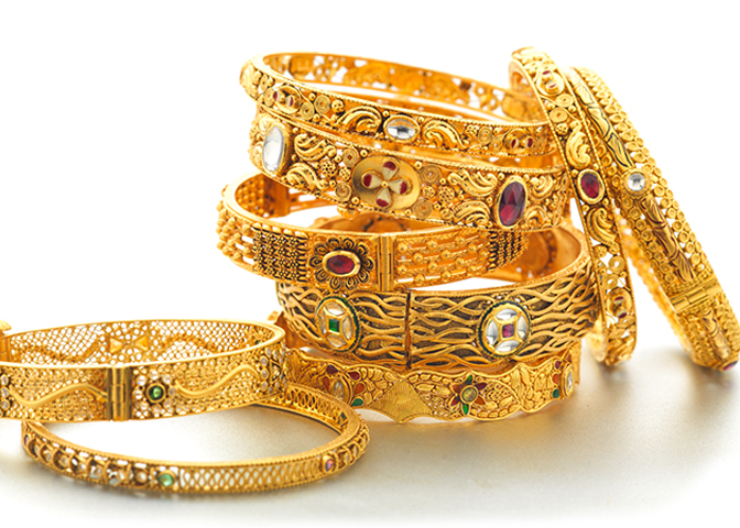 Floral Gold Bracelet Design Cz Stone Online Covering Jewelry BRAC583