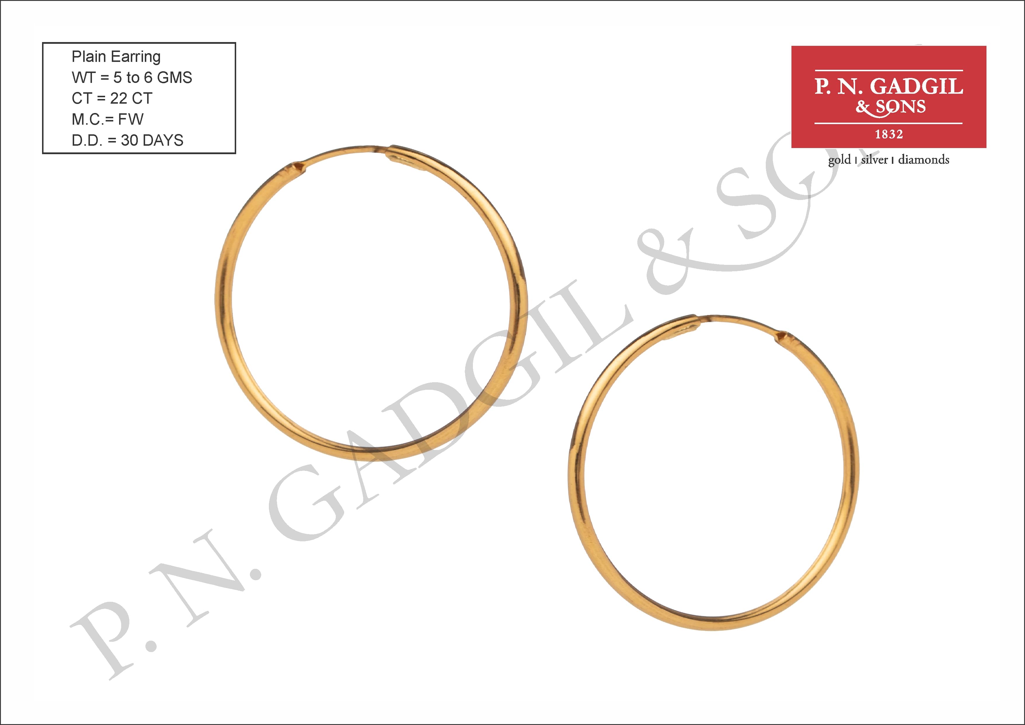 PNGadgil Jewellers 22k 916 Yellow Gold Kusana 22KT Gold Earrings By PNG  Jewellers Drop Earrings for Women  Amazonin Fashion